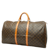 ルイ ヴィトン モノグラム キーポル60 ボストンバッグ トラベルバッグ M41422 ブラウン PVC レザー レディース LOUIS VUITTON 【中古】